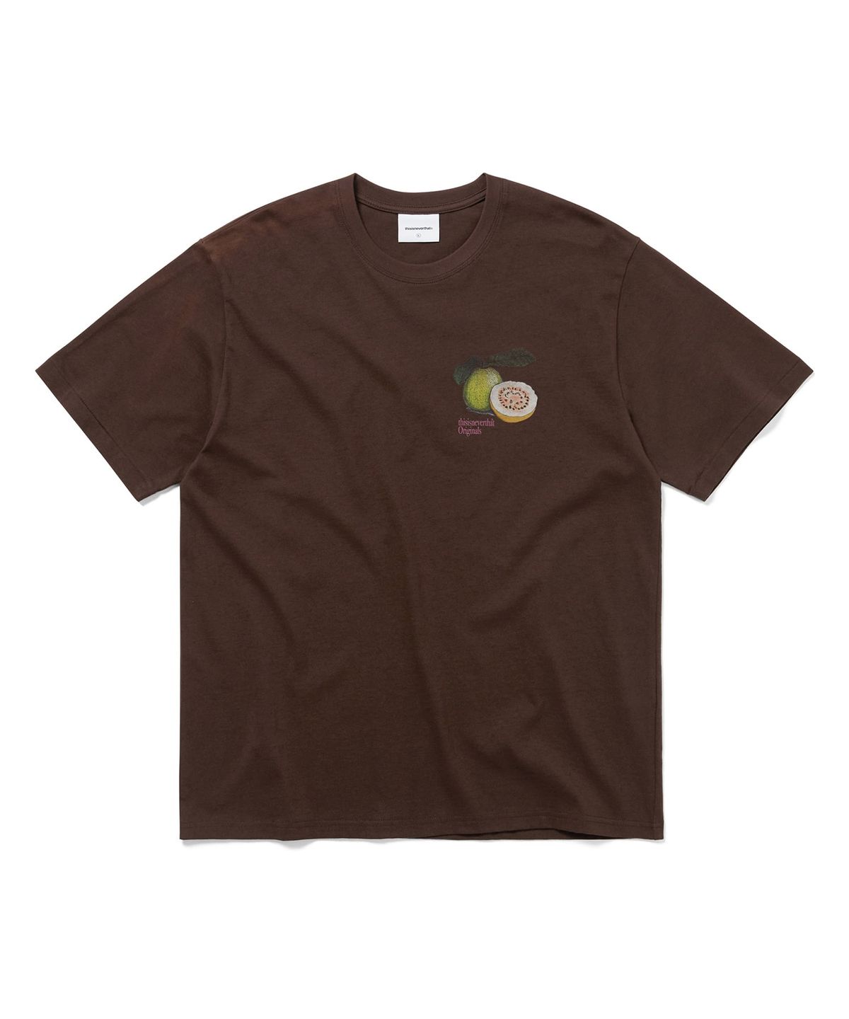 디스이즈네버댓(THISISNEVERTHAT) Guava Tee Dark Chocolate