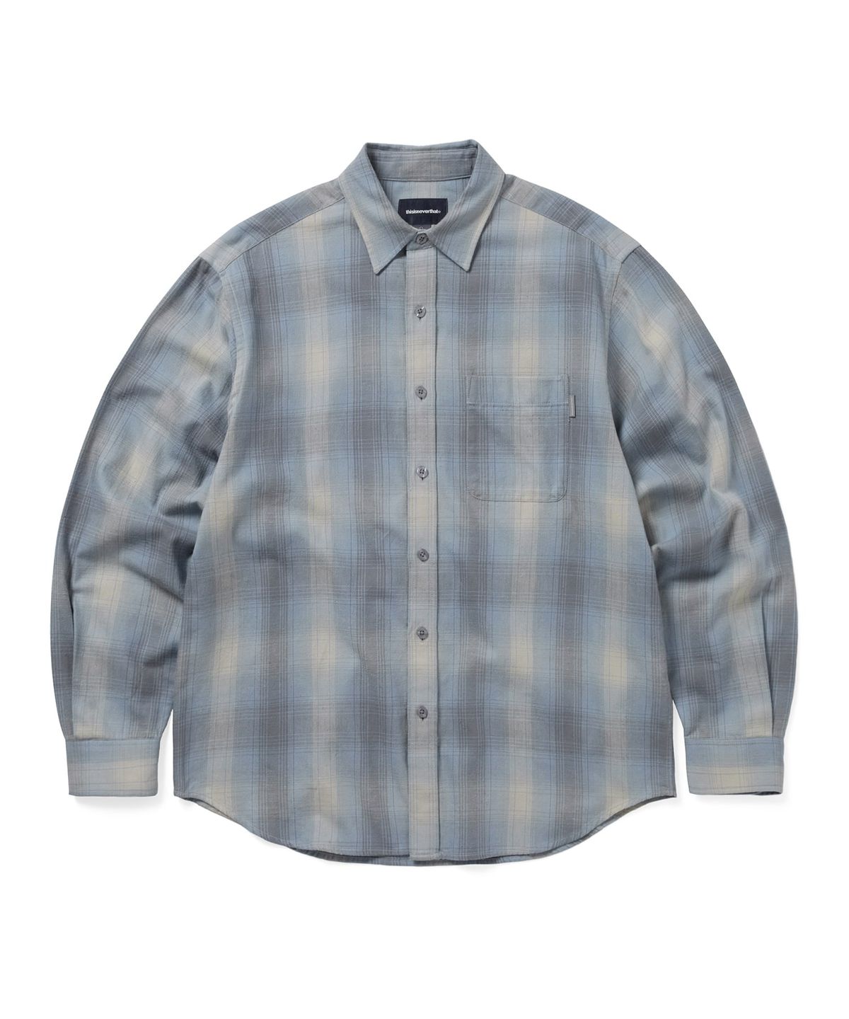 디스이즈네버댓(THISISNEVERTHAT) Nep Shadow Check Shirt Blue