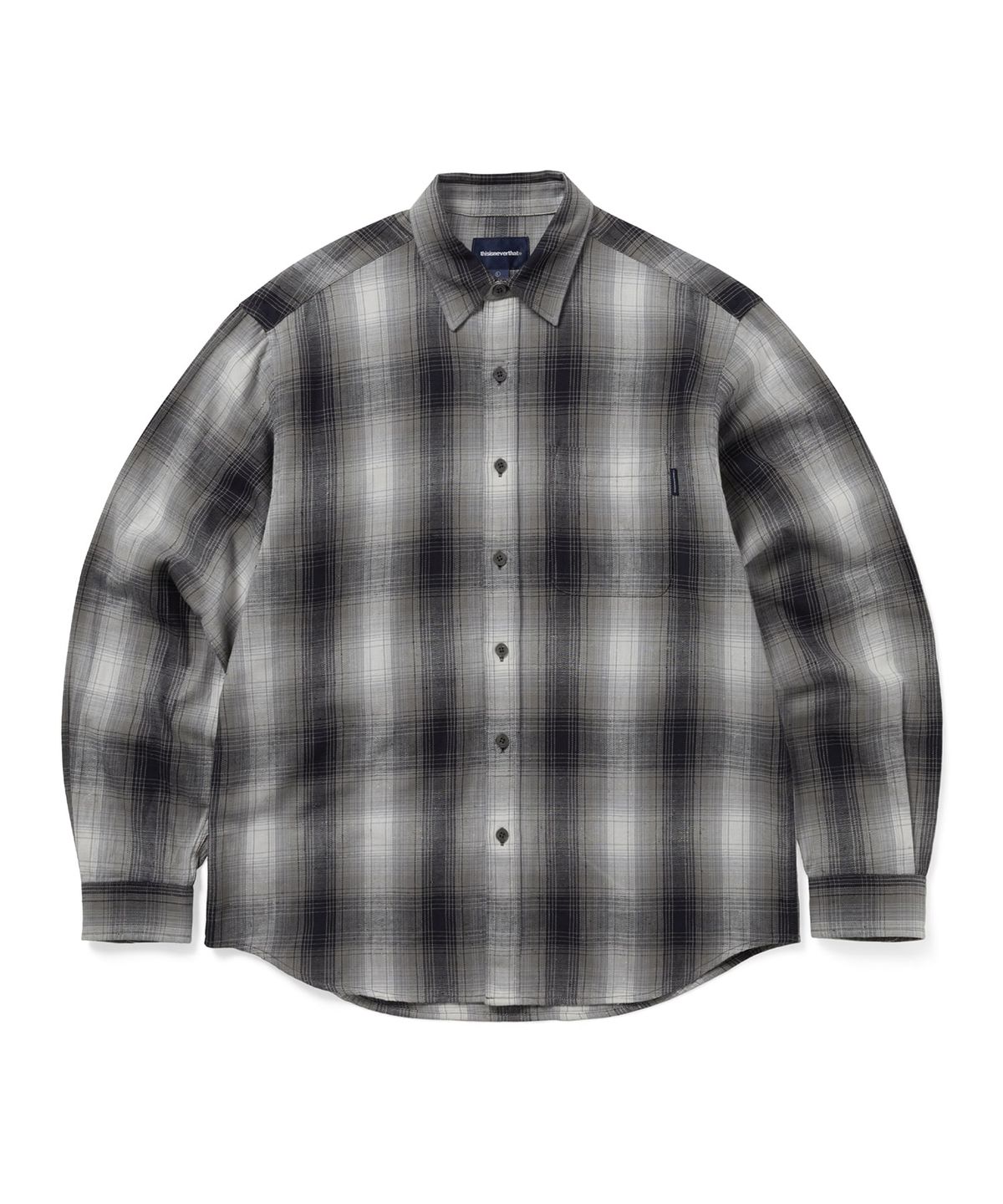 디스이즈네버댓(THISISNEVERTHAT) Nep Shadow Check Shirt Navy