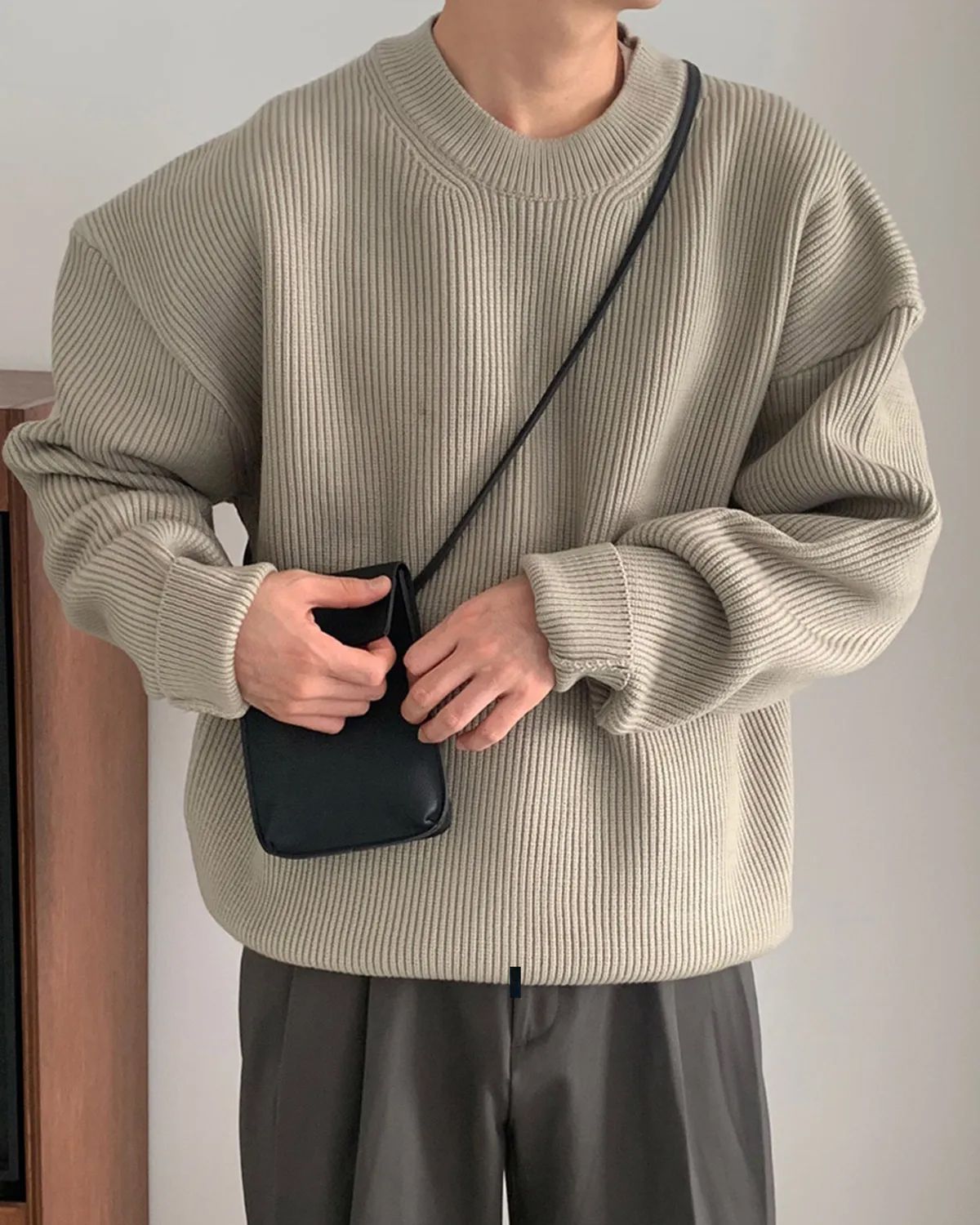 너스(NUS) YEI Heavy Knit (베이지)
