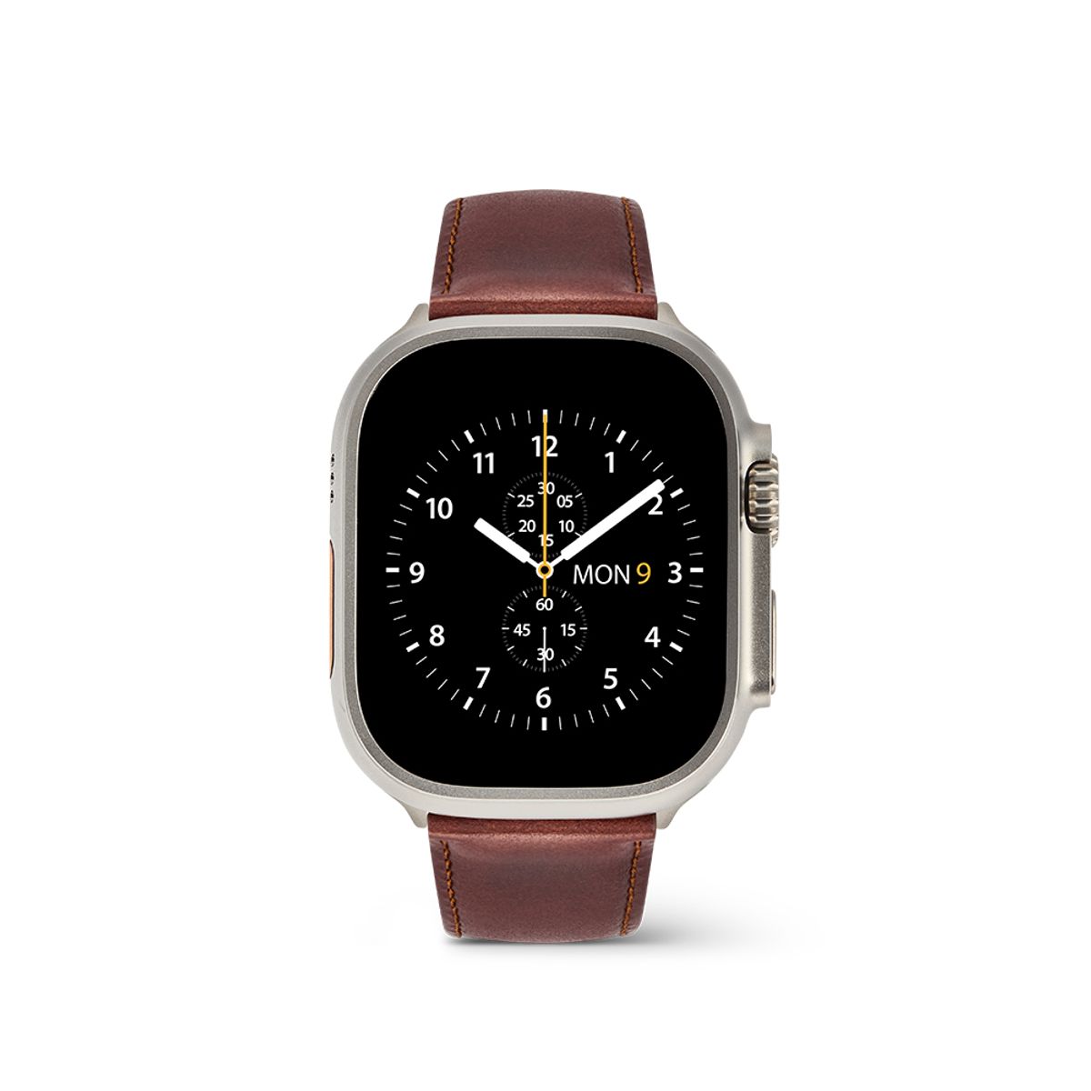 다니엘 웰링턴(DANIEL WELLINGTON) SMARTWATCH LEATHER STRAP 애플워치 울트라 버클 가죽밴드