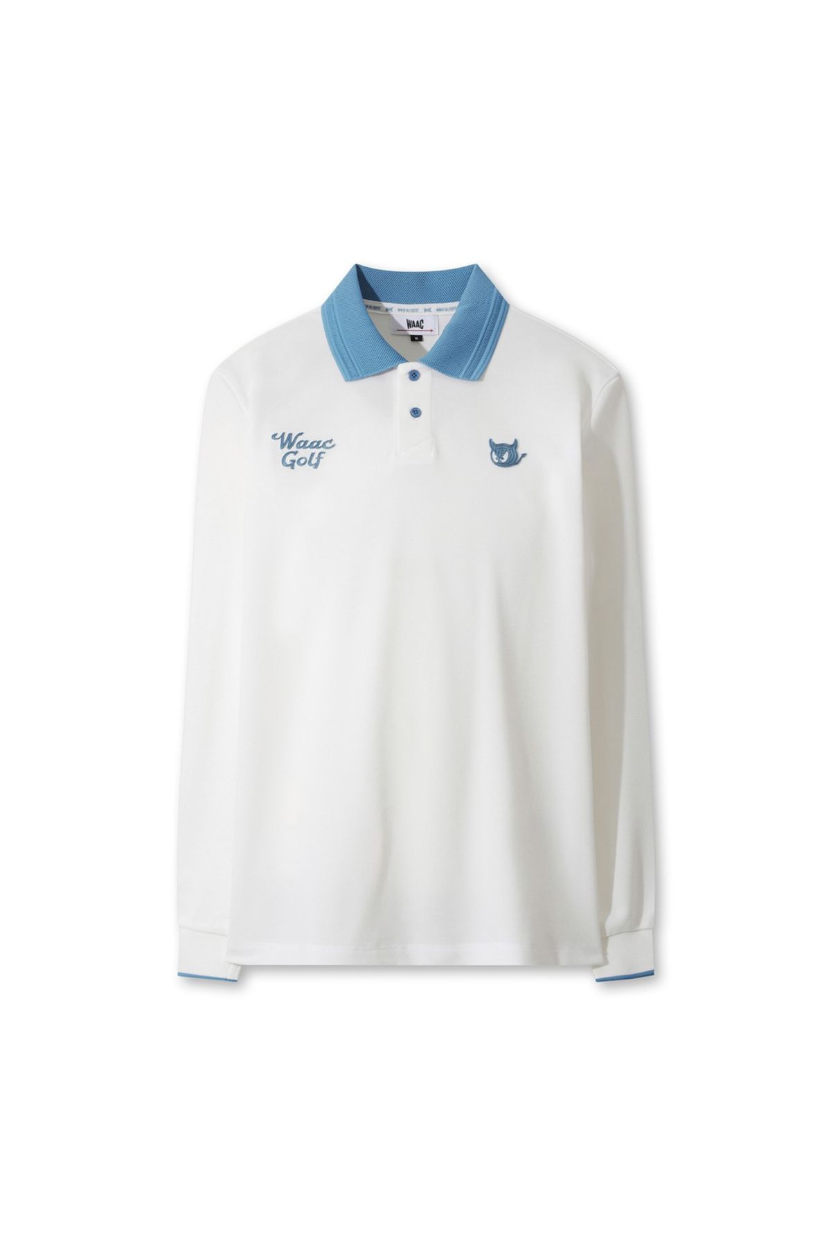 왁(WAAC) Men WAACKY Ribbed Collar Polo WMTBA25603IVX