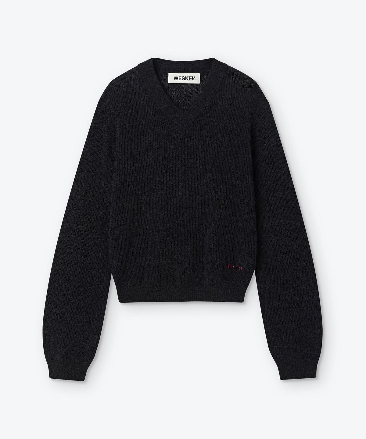 웨스켄(WESKEN) HAIRY WOOL KNIT (BLACK)