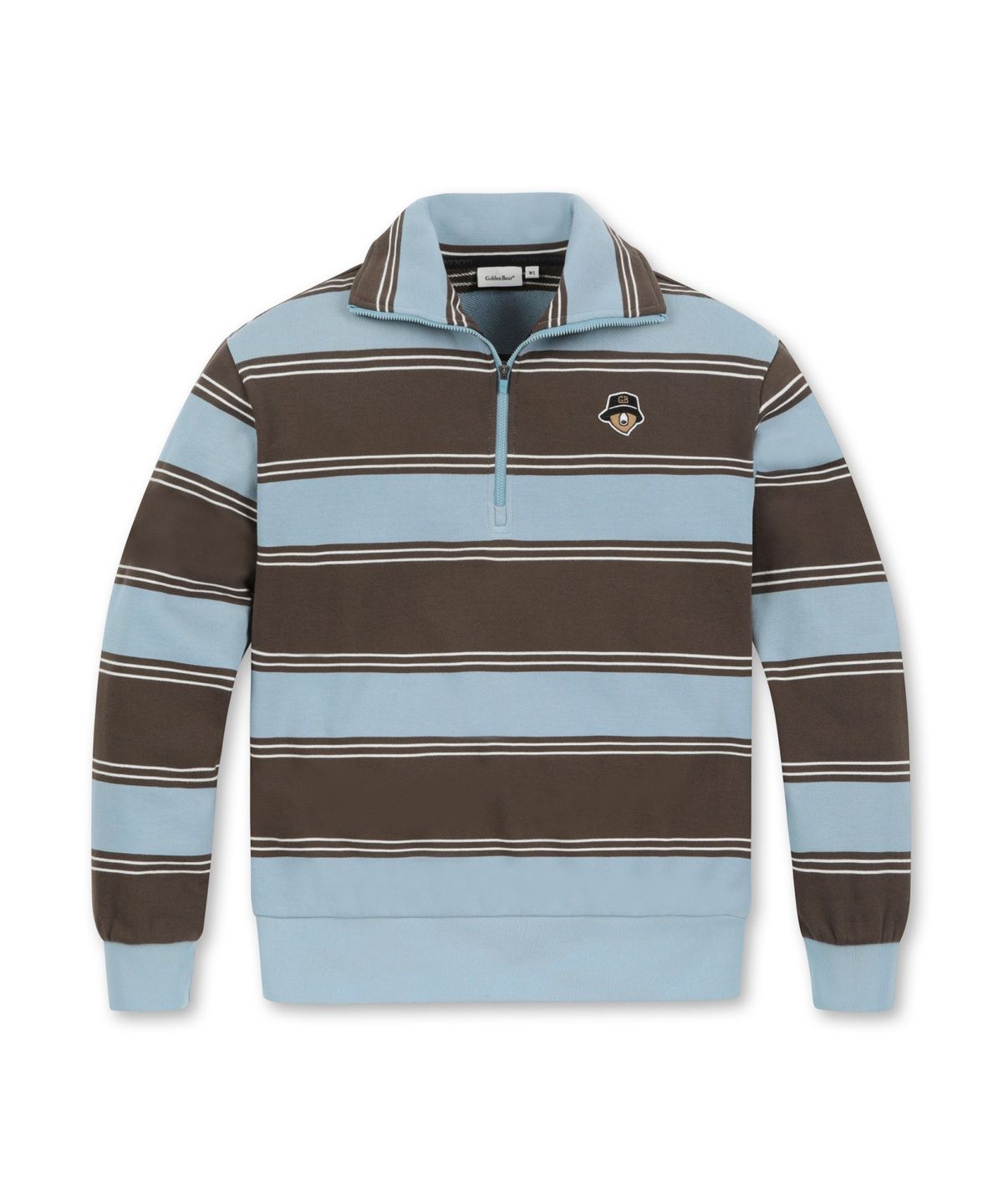 골든베어(GOLDEN BEAR) (W) Stripe Half Zip-up T-shirt G5TAW25722BUX