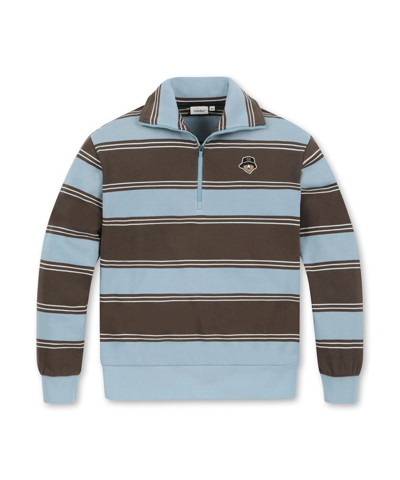 (W) Stripe Half Zip-up T-shirt G5TAW25722BUX