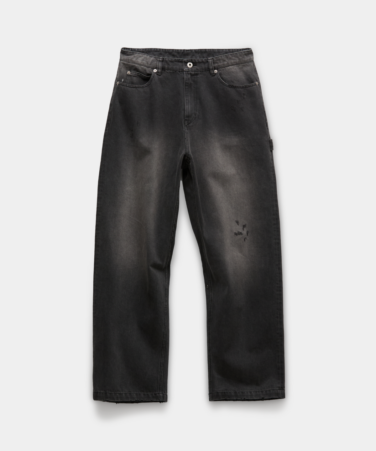 쿠어(COOR) 더스티 5포켓 카펜터 진스 (워시드그레이)
