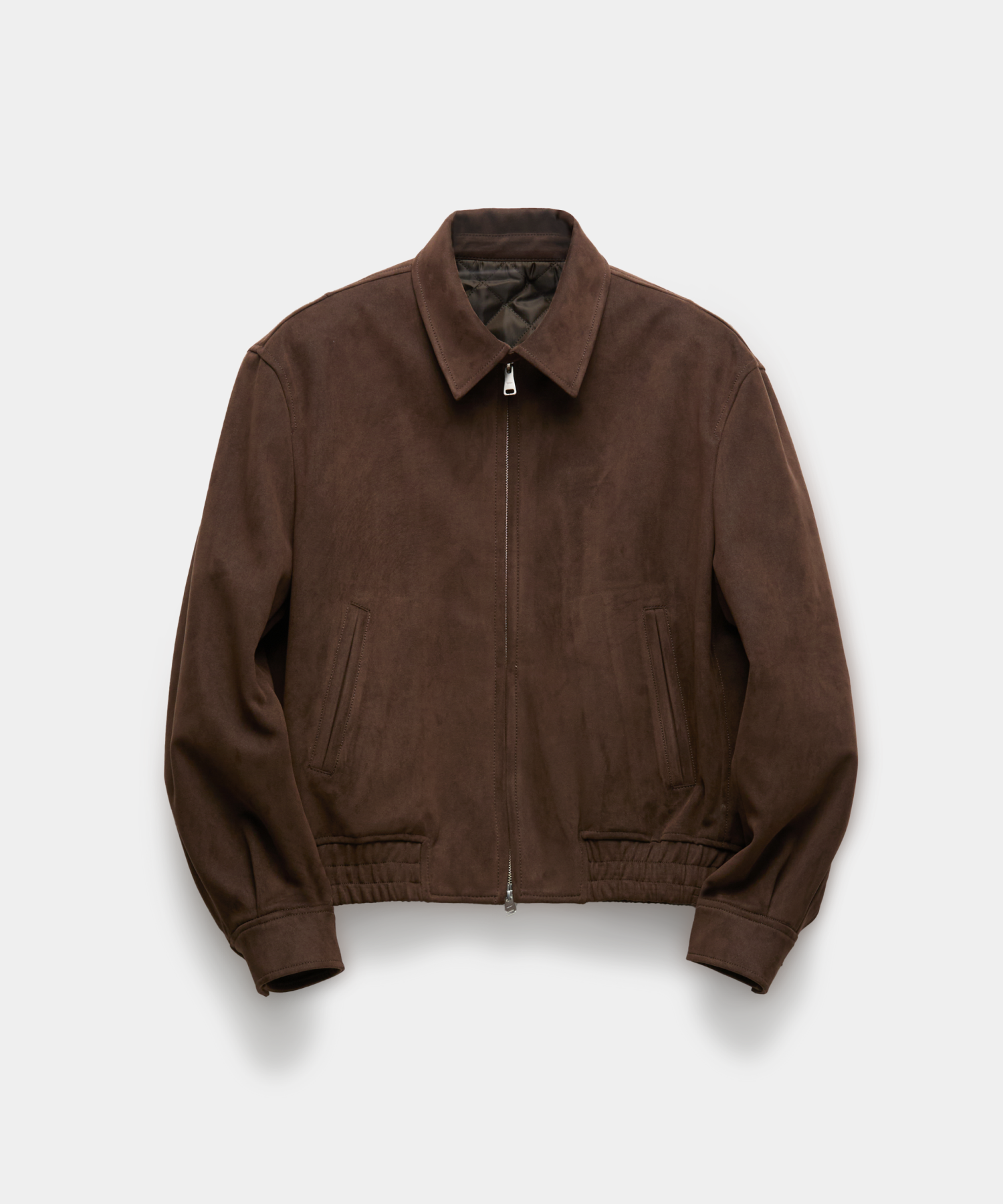 MUSINSA公式 | COOR キルティングフェイクスエードスイングトップ