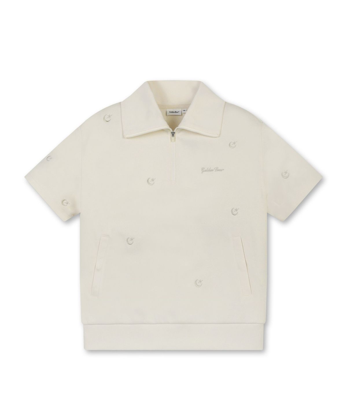 골든베어(GOLDEN BEAR) (W) Moon Embroidery Half Zip-up Sweat G5TAW25702YEX