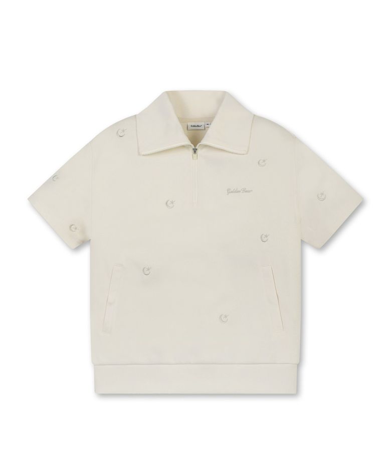 (W) Moon Embroidery Half Zip-up Sweat G5TAW25702YEX