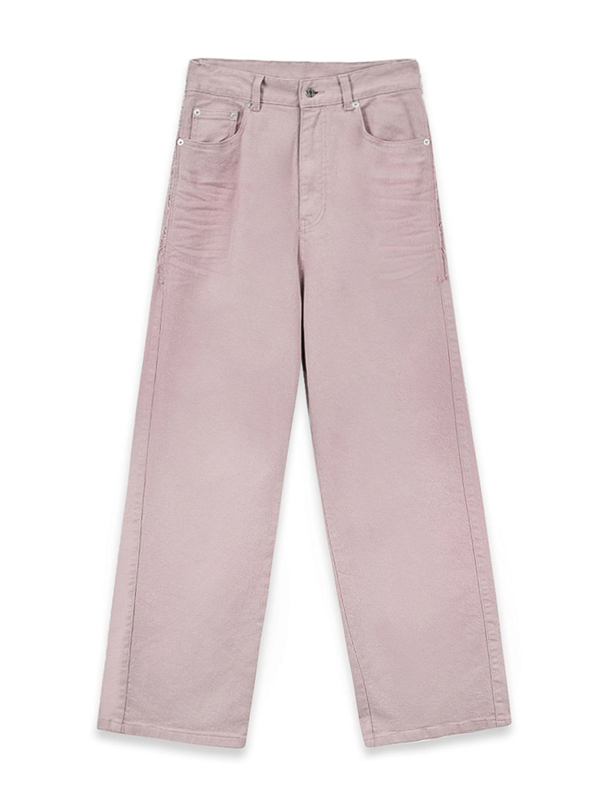 마뗑킴(MATIN KIM) COLOR POINT WASHED DENIM PANTS IN PINK