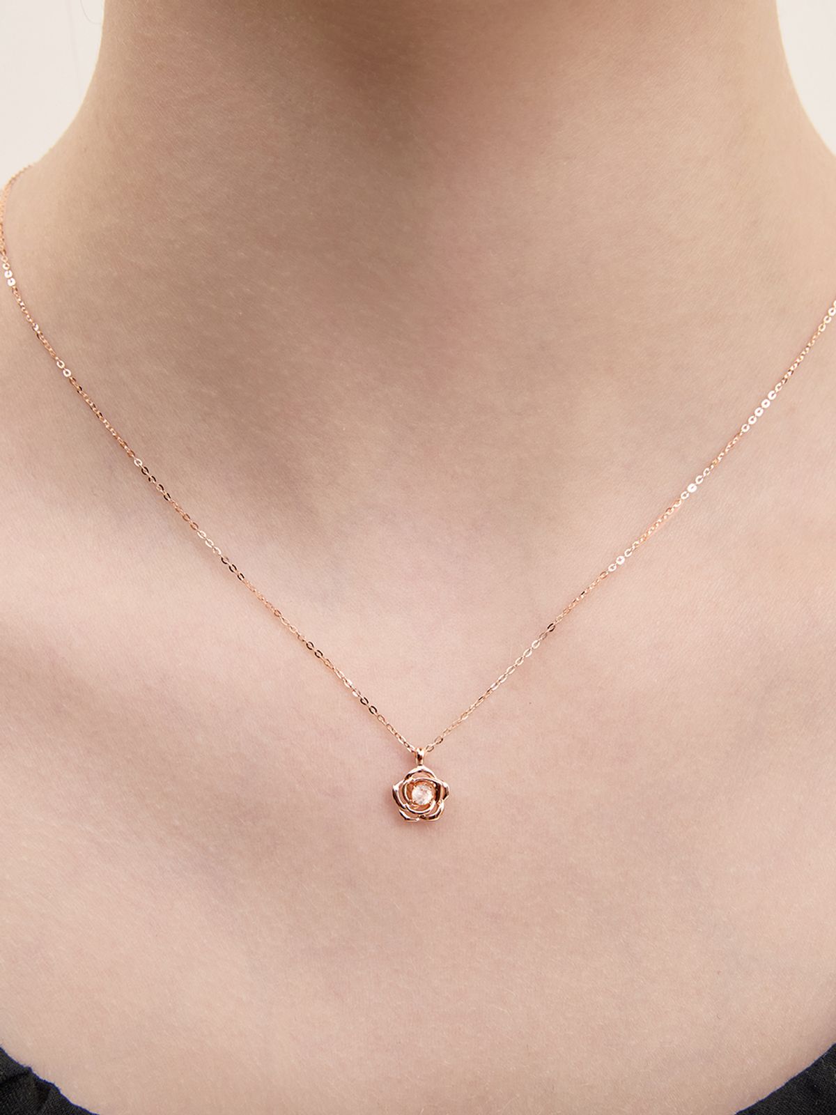 로즈몽(ROSEMONT) 14K 목걸이(4월탄생석) RS1309