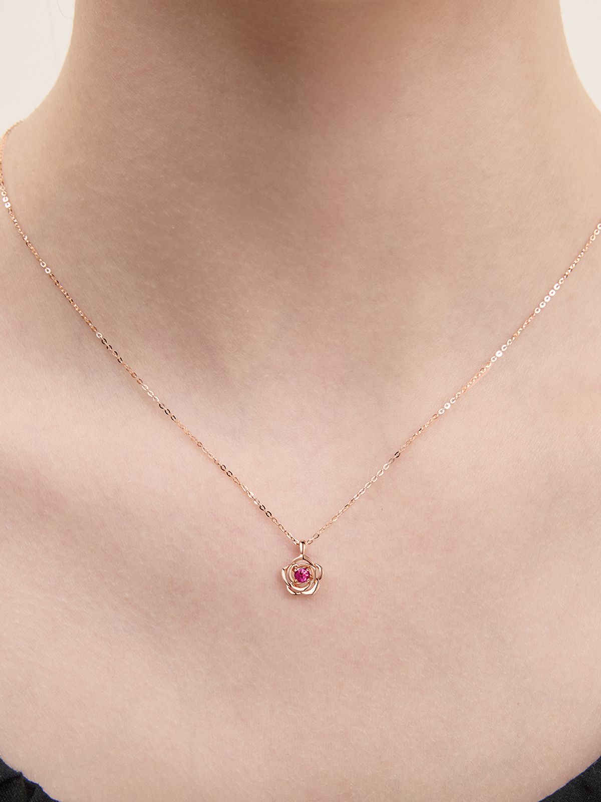 로즈몽(ROSEMONT) 14K 목걸이(7월탄생석) RS1312