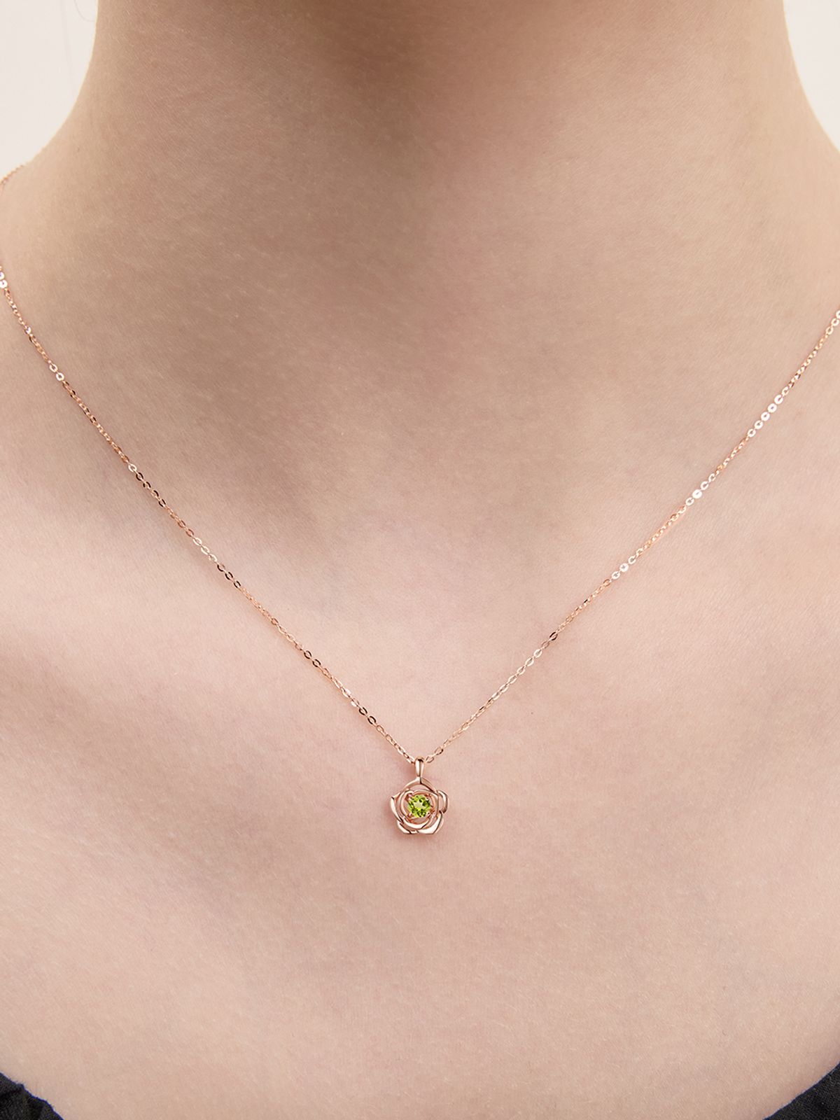 로즈몽(ROSEMONT) 14K 목걸이(8월탄생석) RS1313