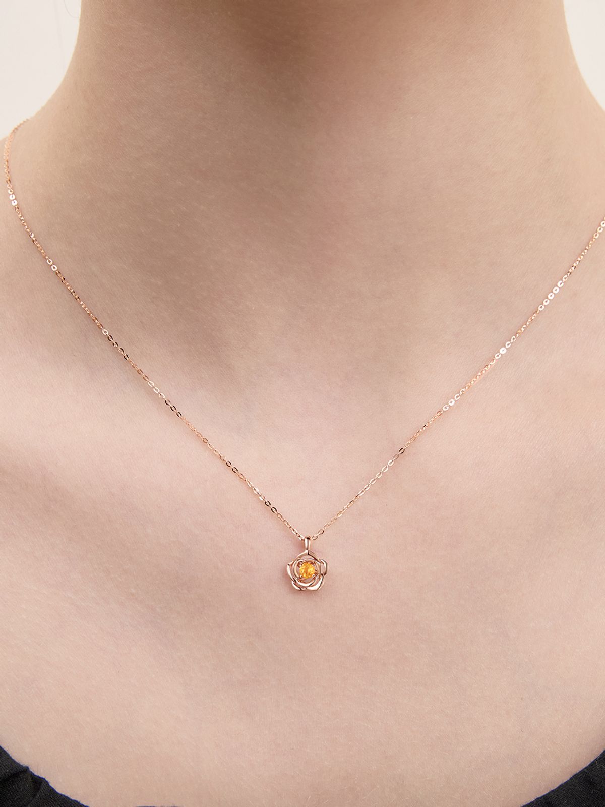 로즈몽(ROSEMONT) 14K 목걸이(11월탄생석) RS1316
