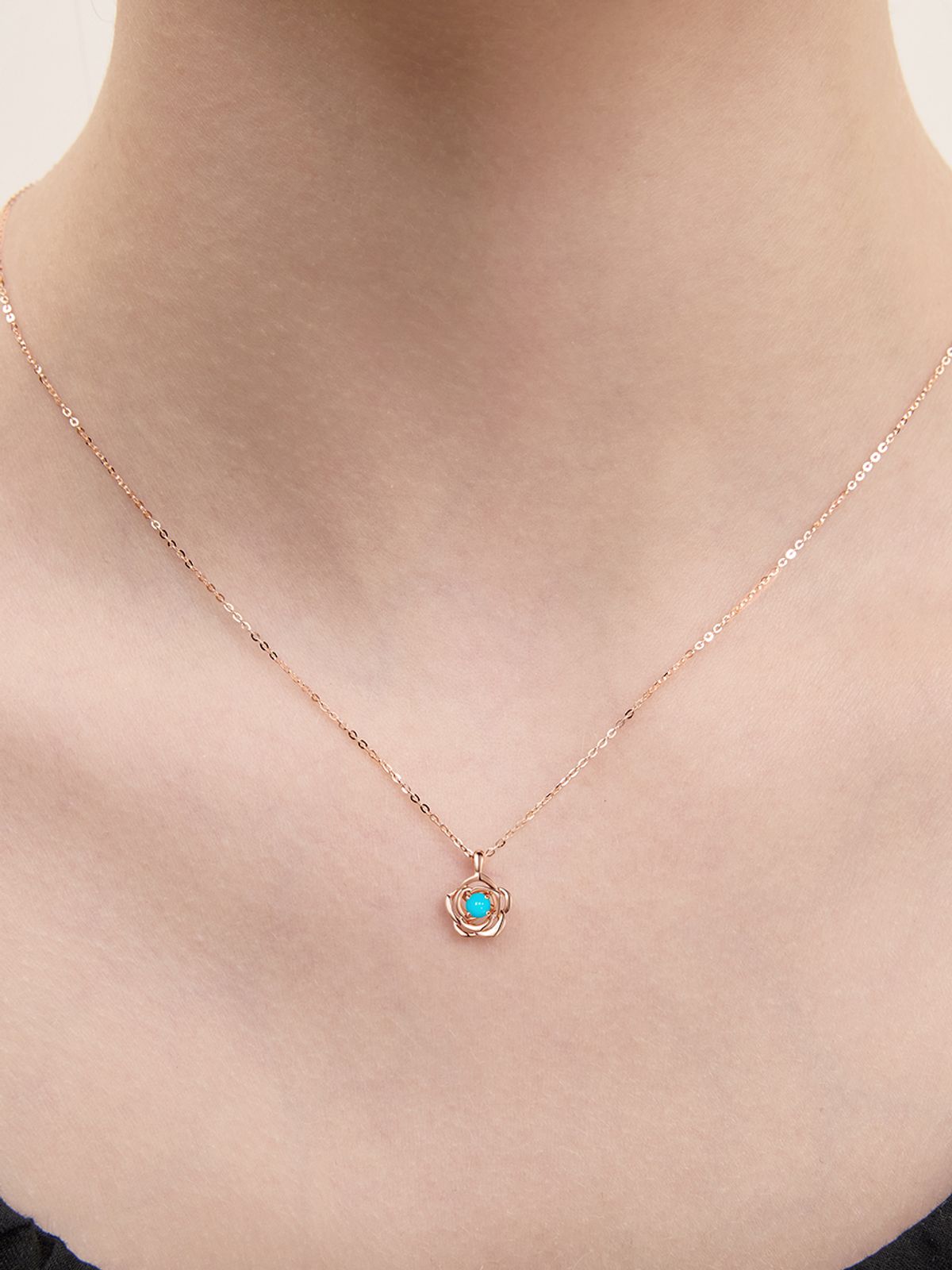로즈몽(ROSEMONT) 14K 목걸이(12월탄생석) RS1317