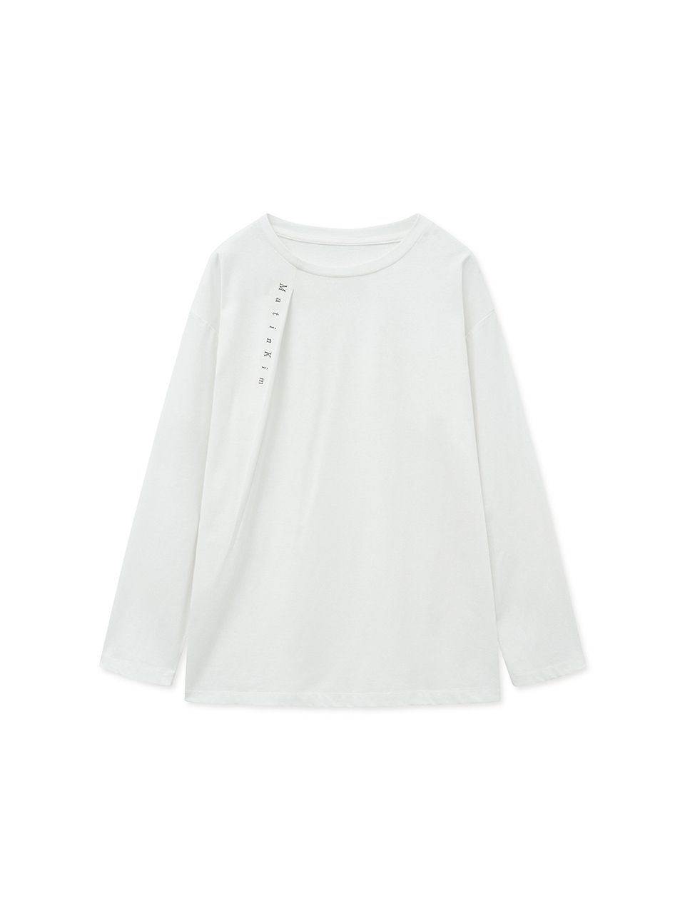 MUSINSA | MATIN KIM TUCK POINT LONG SLEEVE TOP FOR WOMEN IN WHITE