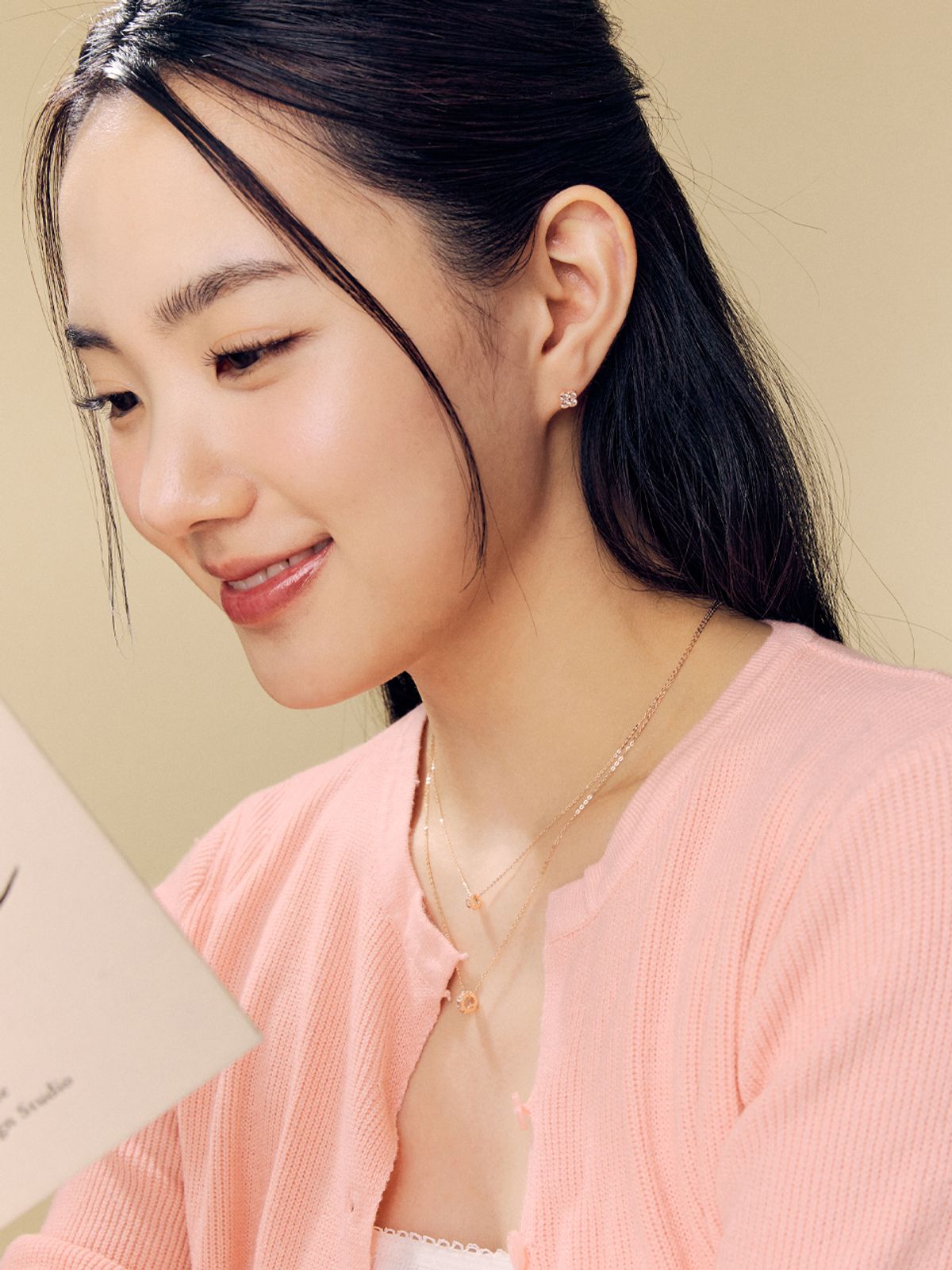 로즈몽(ROSEMONT) 14K 미니 실린더 목걸이 RA25A01S