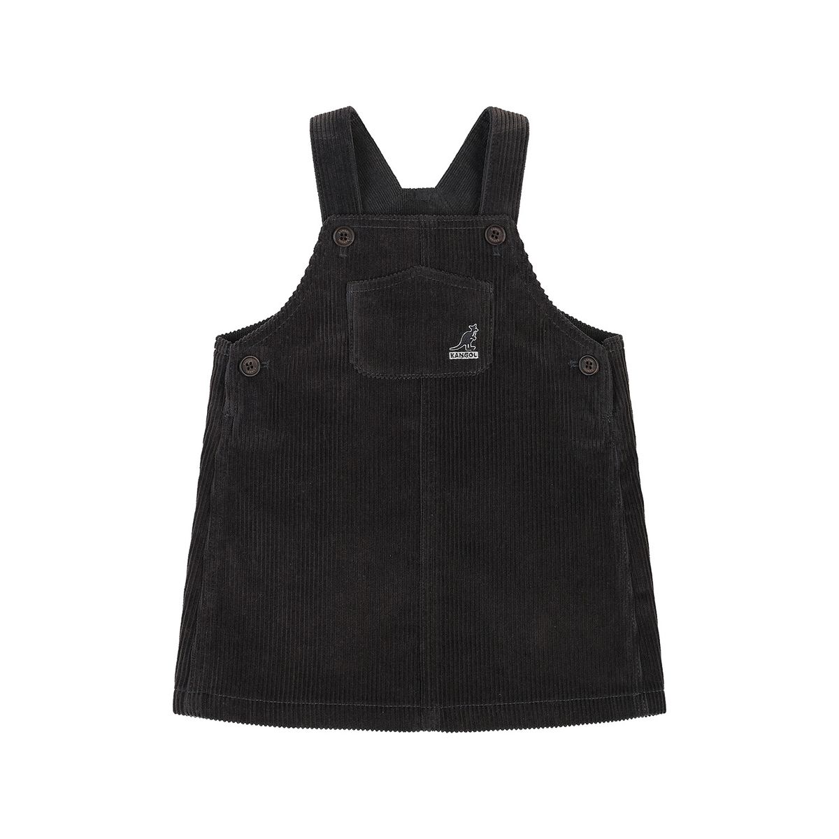 캉골키즈(KANGOL KIDS) [베이비] 코듀로이 점퍼 스커트 RD 2963 차콜