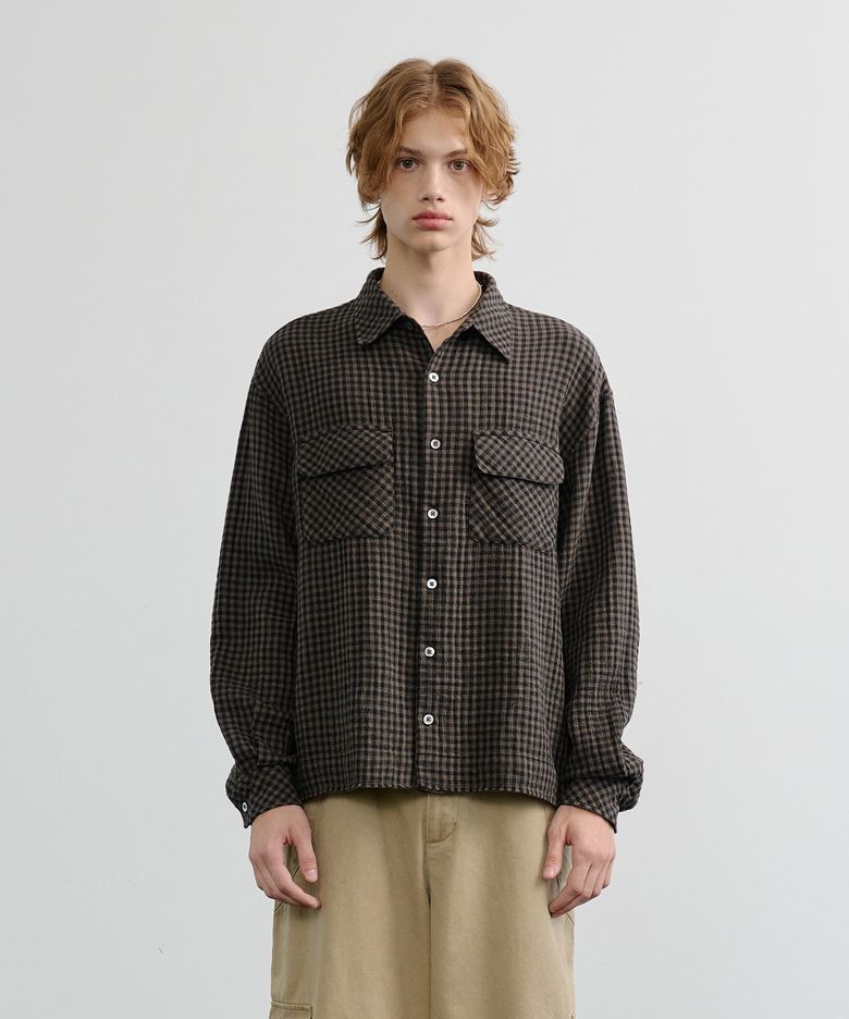 crop shirts (brown)