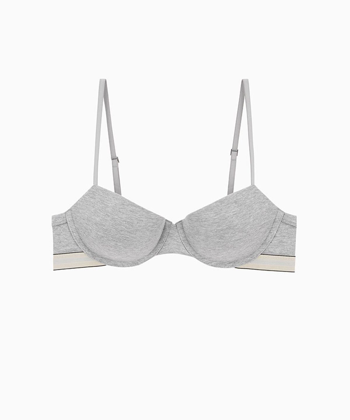 캘빈클라인 언더웨어(CALVIN KLEIN UNDERWEAR) 여성 헤리티지 코튼 업리프트 데미 브라_QF8452P7A