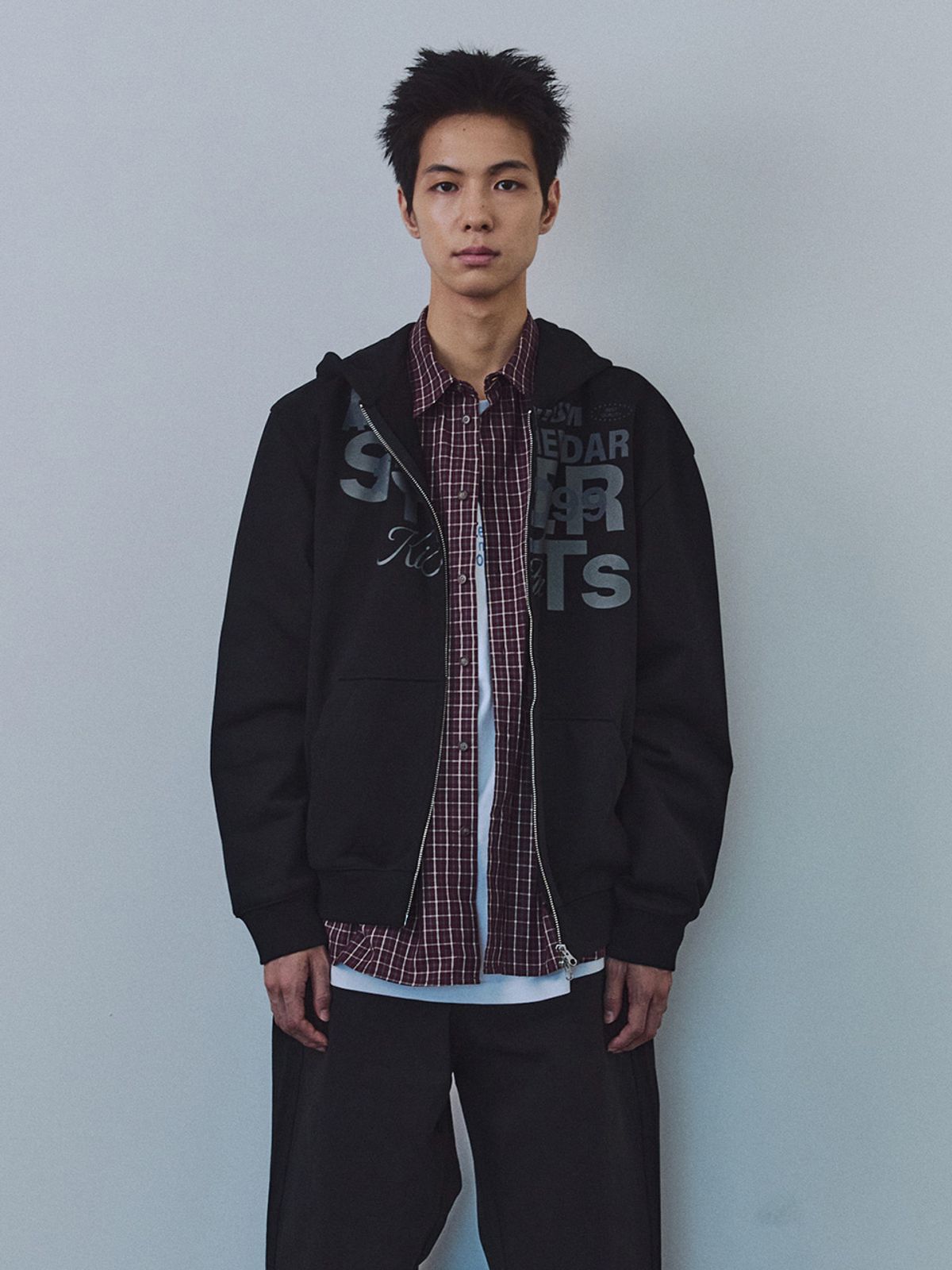 기준 맨(KIJUN MEN) Grocery Hoodie Zip-up Black