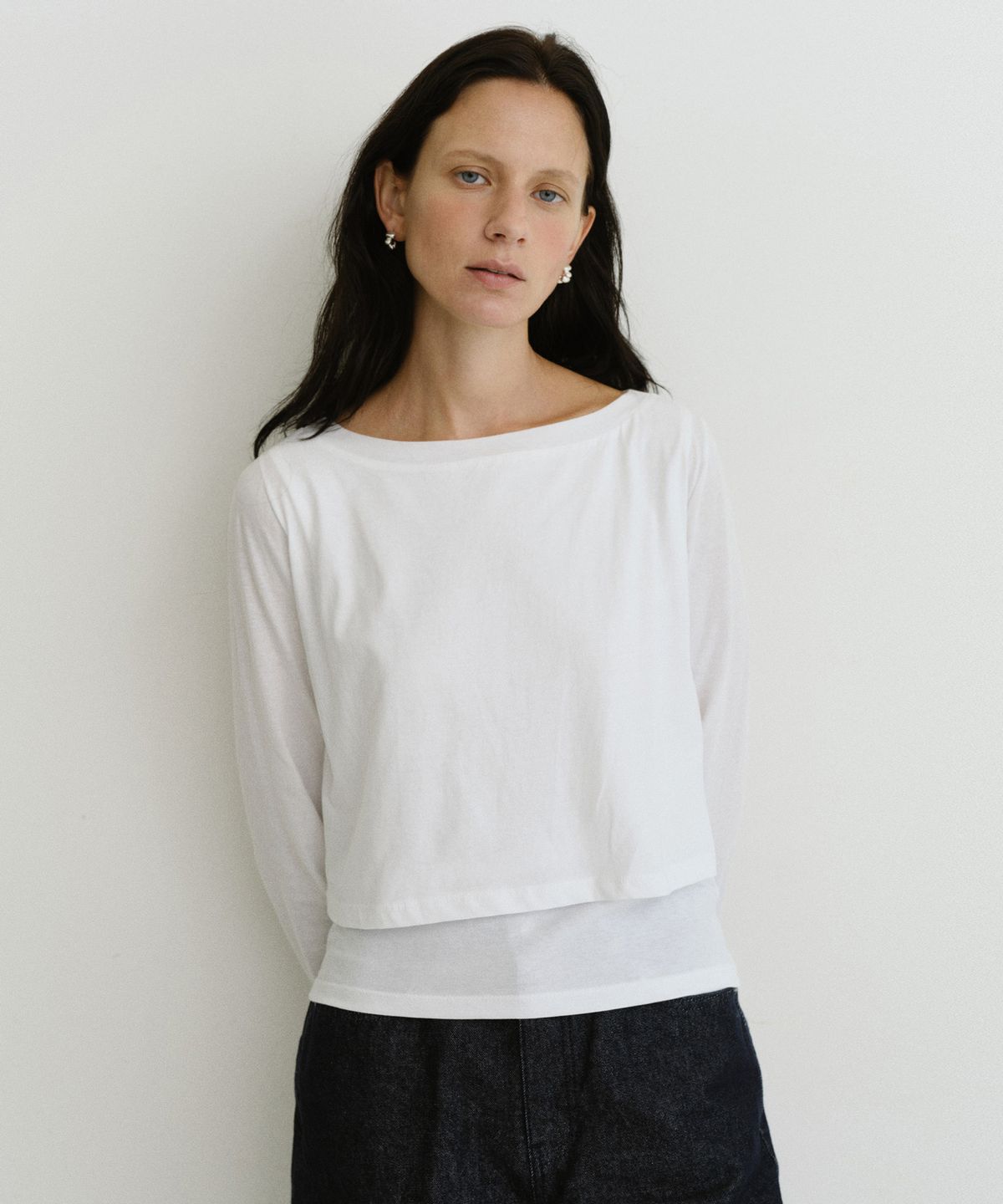유라고(URAGO) Layered boatneck t-shirt