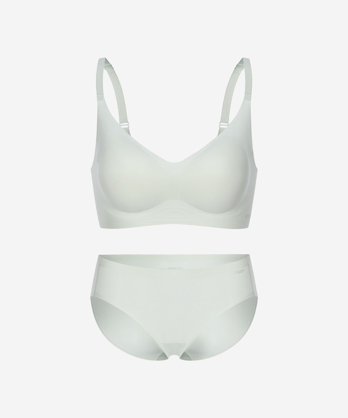 레브렌스(LEVRENCE) 45g 에어핀 브라&팬티 세트_ 피스타치오크림