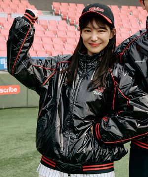 [LG트윈스x1993스튜디오] 나일론 배색 유광 점퍼_블랙