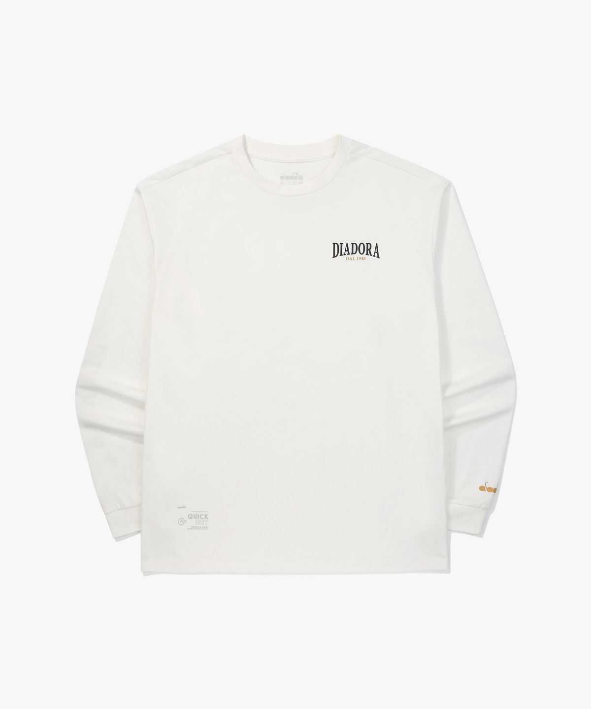 디아도라(diadora) AIRTEX 레터링 긴팔 티셔츠 OFF WHITE