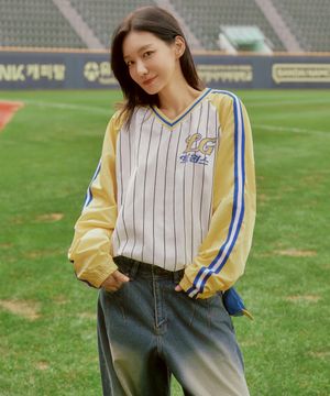 [LG트윈스x1993스튜디오] 라글란 배색 피스테_옐로우