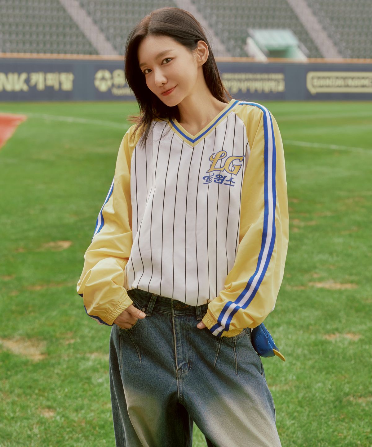 1993스튜디오(1993STUDIO) [LG트윈스x1993스튜디오] 라글란 배색 피스테_옐로우