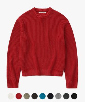 [수아레X오정규] 워셔블 크롭 하찌 니트 - 9 COLOR