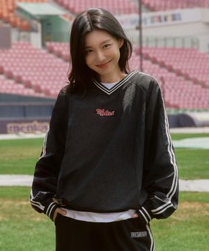 [LG트윈스x1993스튜디오] 브이넥 나일론 피스테_블랙