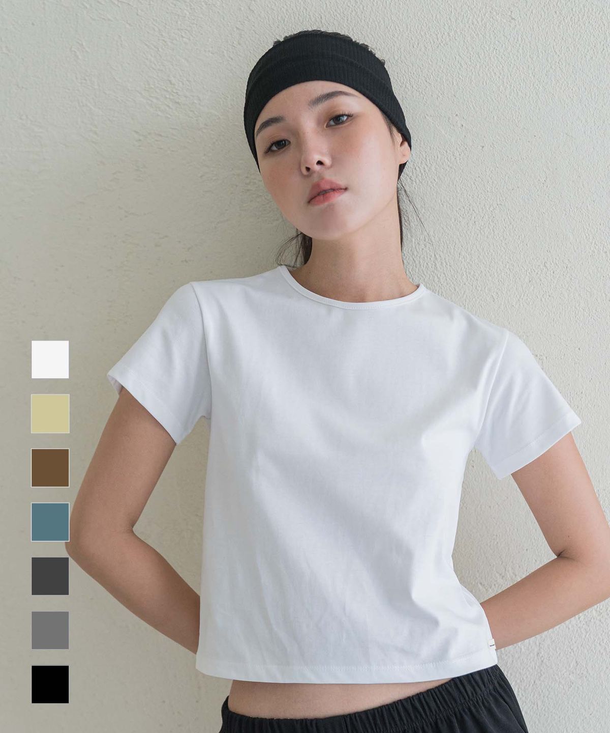 도로시와(DOROSIWA) [Cool] Minimal Garments Washable T-Shirt_7colors