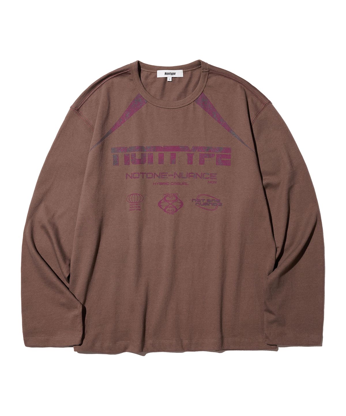 논타입(NONTYPE) NARROW MUITI LONG SLEEVE (VINTAGE BROWN)