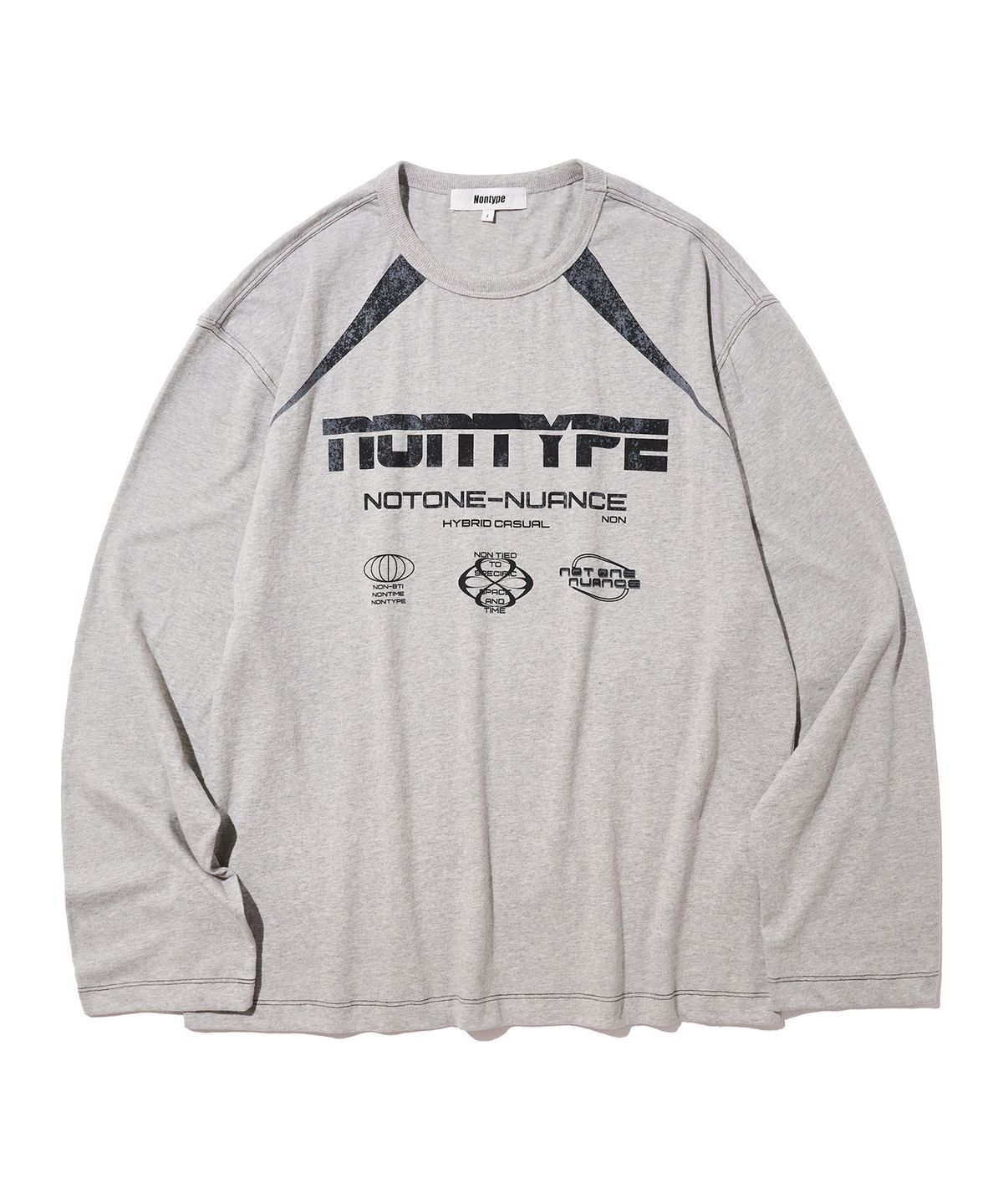 논타입(NONTYPE) NARROW MUITI LONG SLEEVE (GREY)