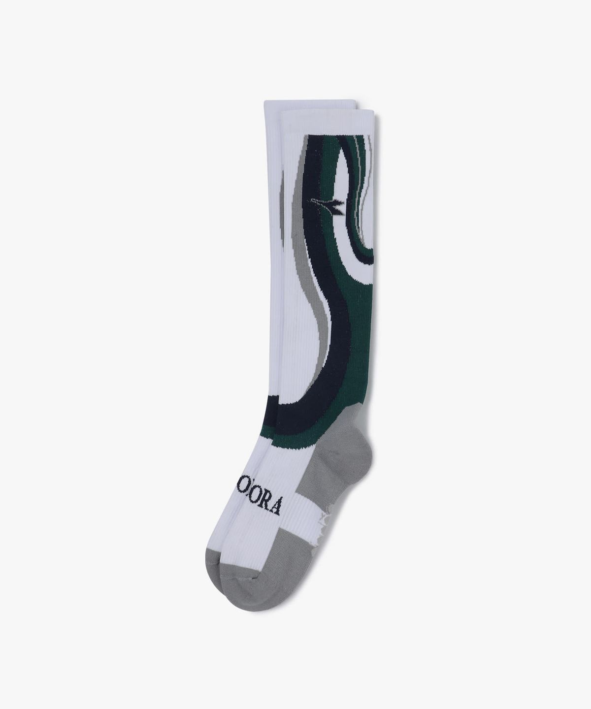 디아도라(diadora) 러닝 컴프레션 니삭스 WHITE