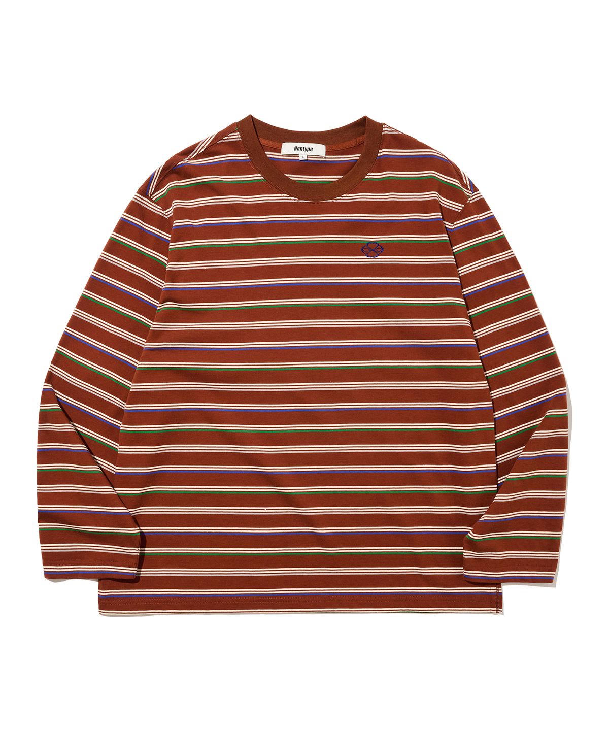 논타입(NONTYPE) VTG STRIPE LONG SLEEVE (BROWN)