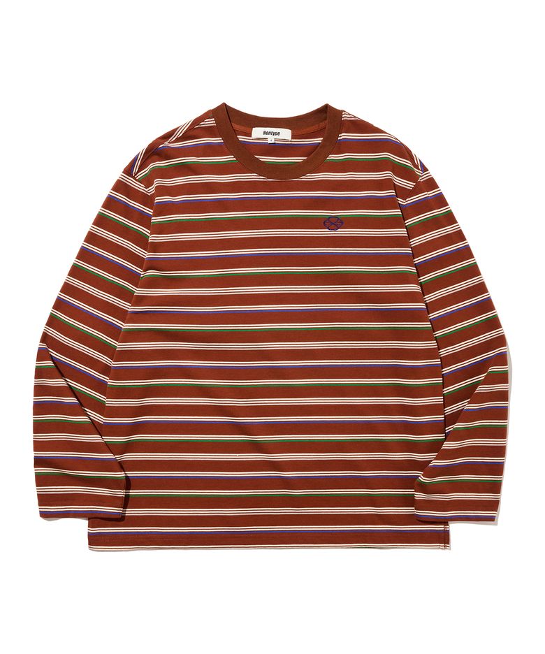 VTG STRIPE LONG SLEEVE (BROWN)