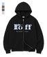 RÖFF TYPE PLAY SPACE CHECK OVER FIT 2-WAY ZIP-UP (5color)