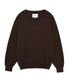 [SUPIMA COTTON] 에센셜 브이넥 니트 다크 브라운