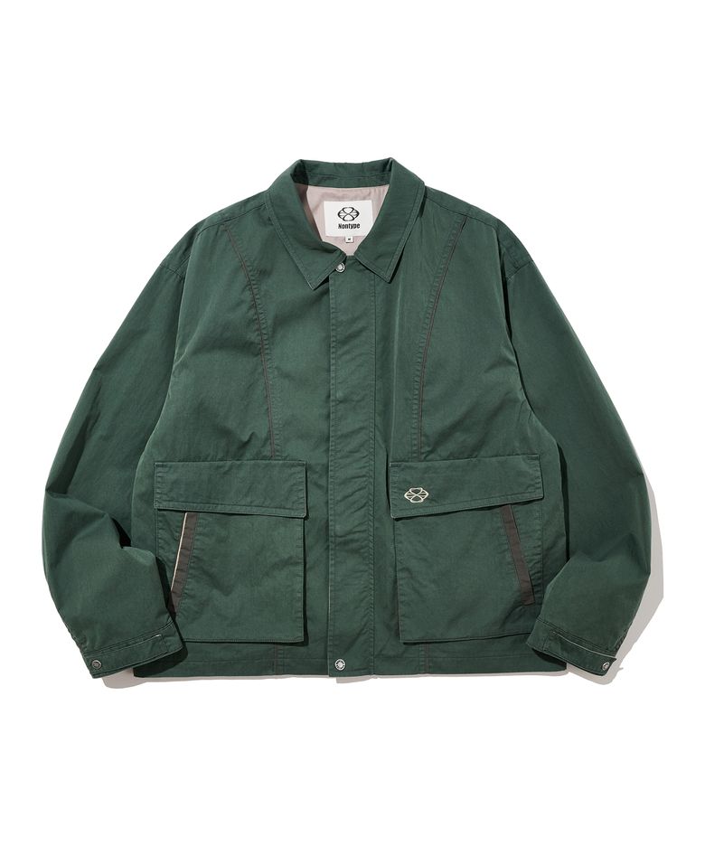CURVED INCISION JUMPER (FOREST GREEN)