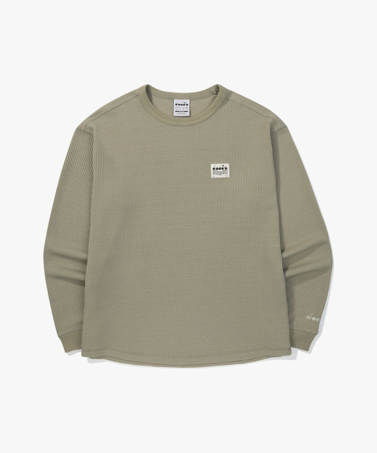 디아도라(diadora) 와플 긴팔 티셔츠 KHAKI
