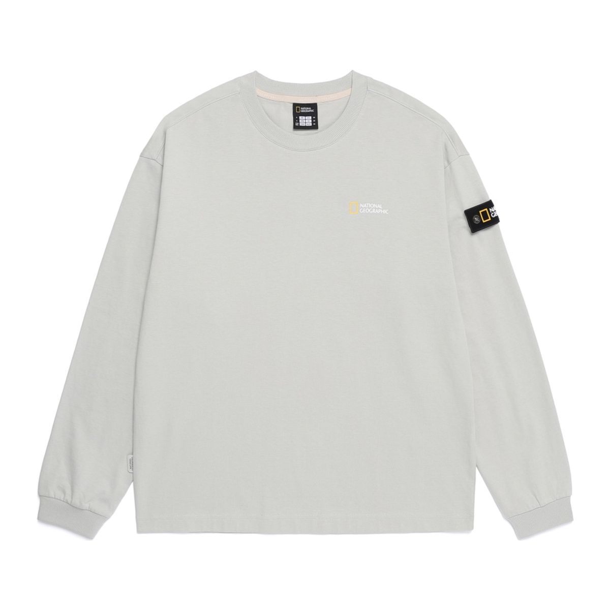 내셔널지오그래픽(NATIONALGEOGRAPHIC) N253UTS901 세미오버핏 롱 슬리브 티셔츠 LIGHT KHAKI