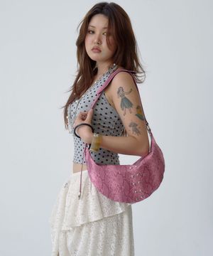 STUZZ HOBO BAG [Python Pink]