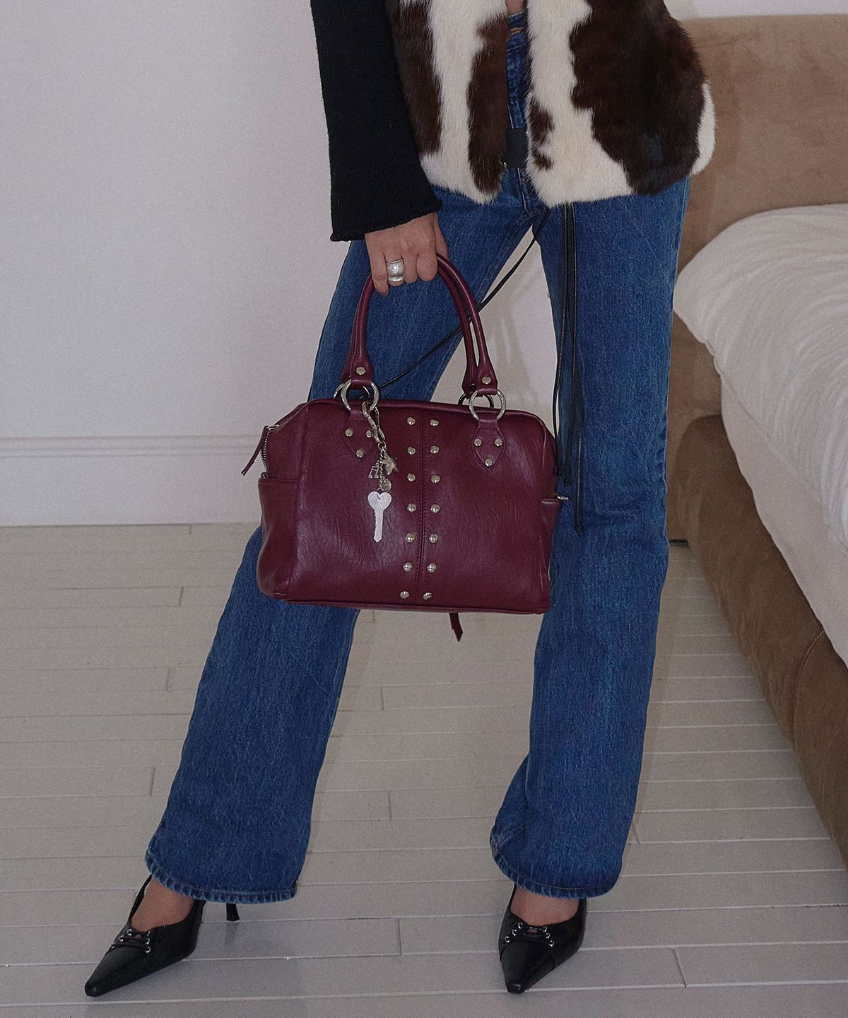 샌드뮤지엄(SAND MUSEUM) MAGAZINE BAG MINI  [Red Wine]