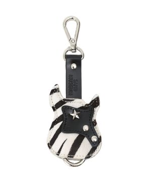GUITAR KEYRING  [Zebra Black]