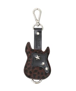 GUITAR KEYRING  [Leopard Brown]