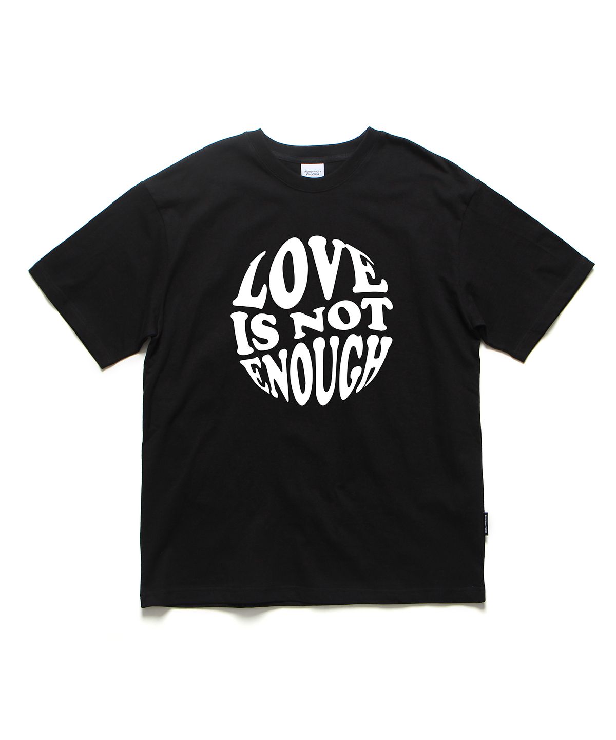 앱놀머씽(ABNORMALTHING) 낫이너프 오버핏 티셔츠 블랙 (NOT ENOUGH T-SHIRT BLACK)
