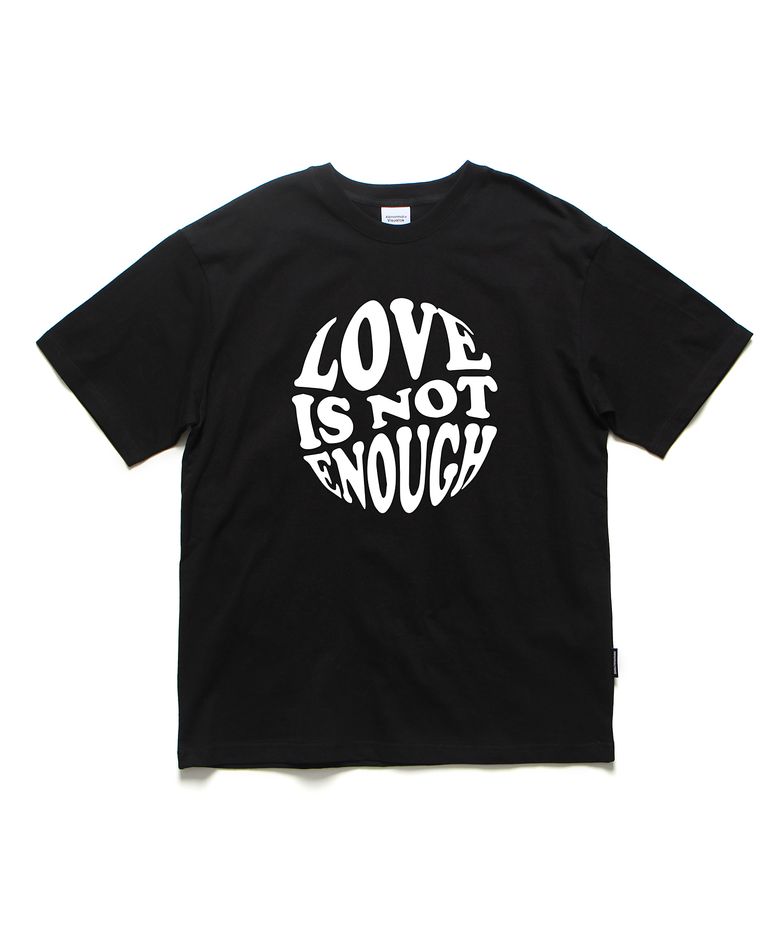 낫이너프 오버핏 티셔츠 블랙 (NOT ENOUGH T-SHIRT BLACK)